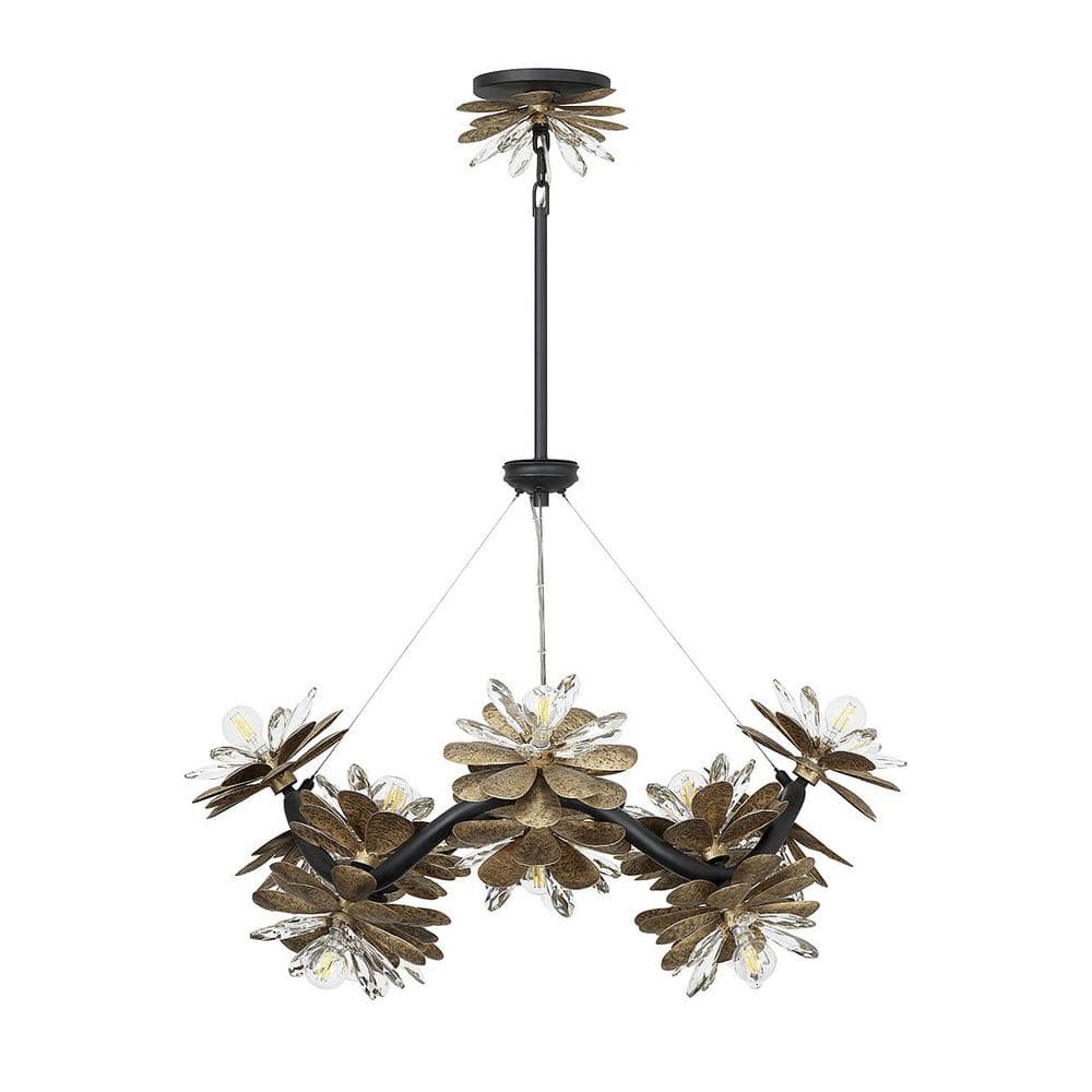 Giselle 16-Light Delphine Crystal and Metal Chandelier