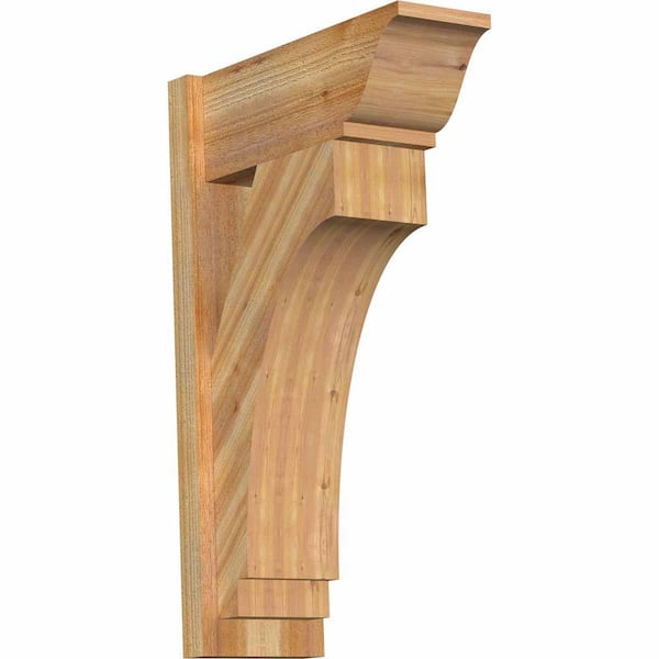 Ekena Millwork 8 in. x 32 in. x 20 in. Western Red Cedar Imperial Traditional Rough Sawn Outlooker