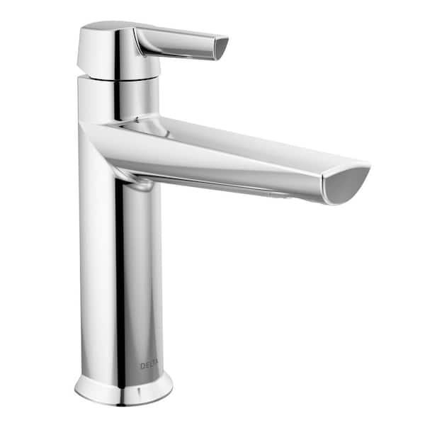 Delta Galeon Single Handle Single Hole Bathroom Faucet with Metal Pop-Up Assembly in Lumicoat Chrome