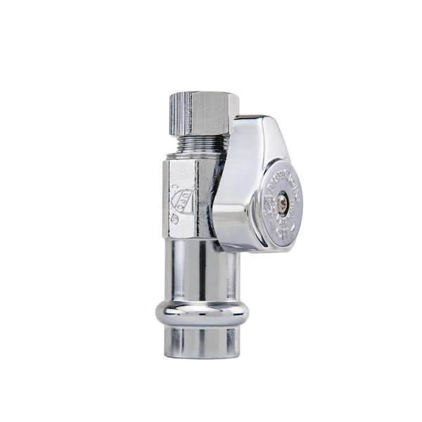 BRASSCRAFT MFG CO INC 1/2 in. Press Connect Inlet x 3/8 in. Compression  Outlet 1/4 Turn Straight Valve G2CP14X C1 - The Home Depot