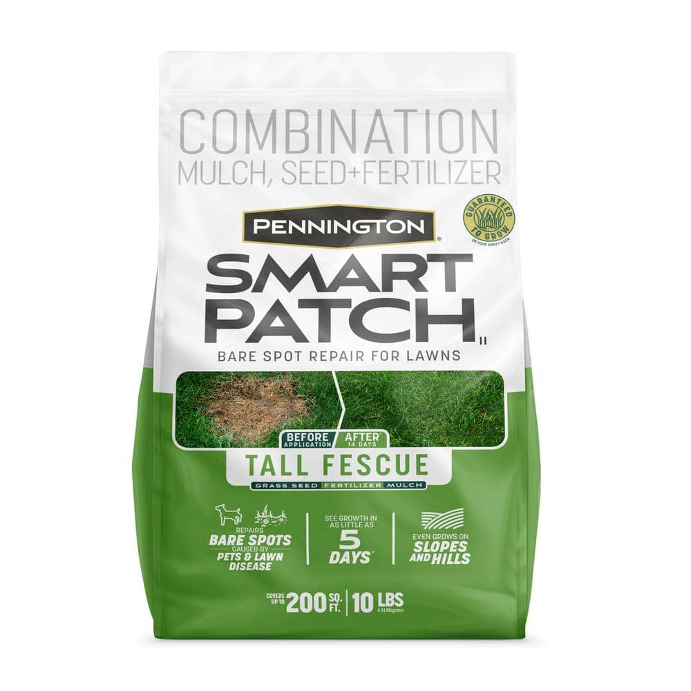 Pennington 10 Lbs. Smart Patch Tall Fescue West Grass Seed With Mulch ...