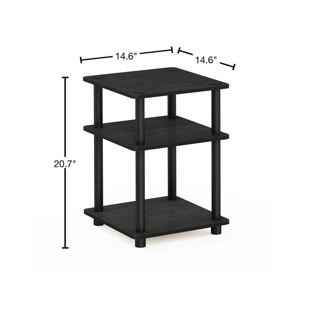 Black Wood Easy Assembly Multipurpose Shelf