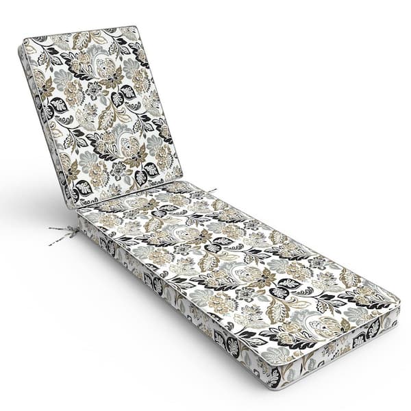 Outdoor Chaise Lounge Cushion 72 x 21 x 3  in. Water Resistant Patio Lounge Chair Cushion Tan