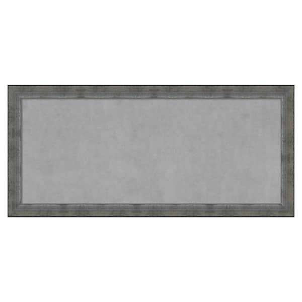 Amanti Art Forged Pewter 52 in. x 24 in Framed Magnetic Board
