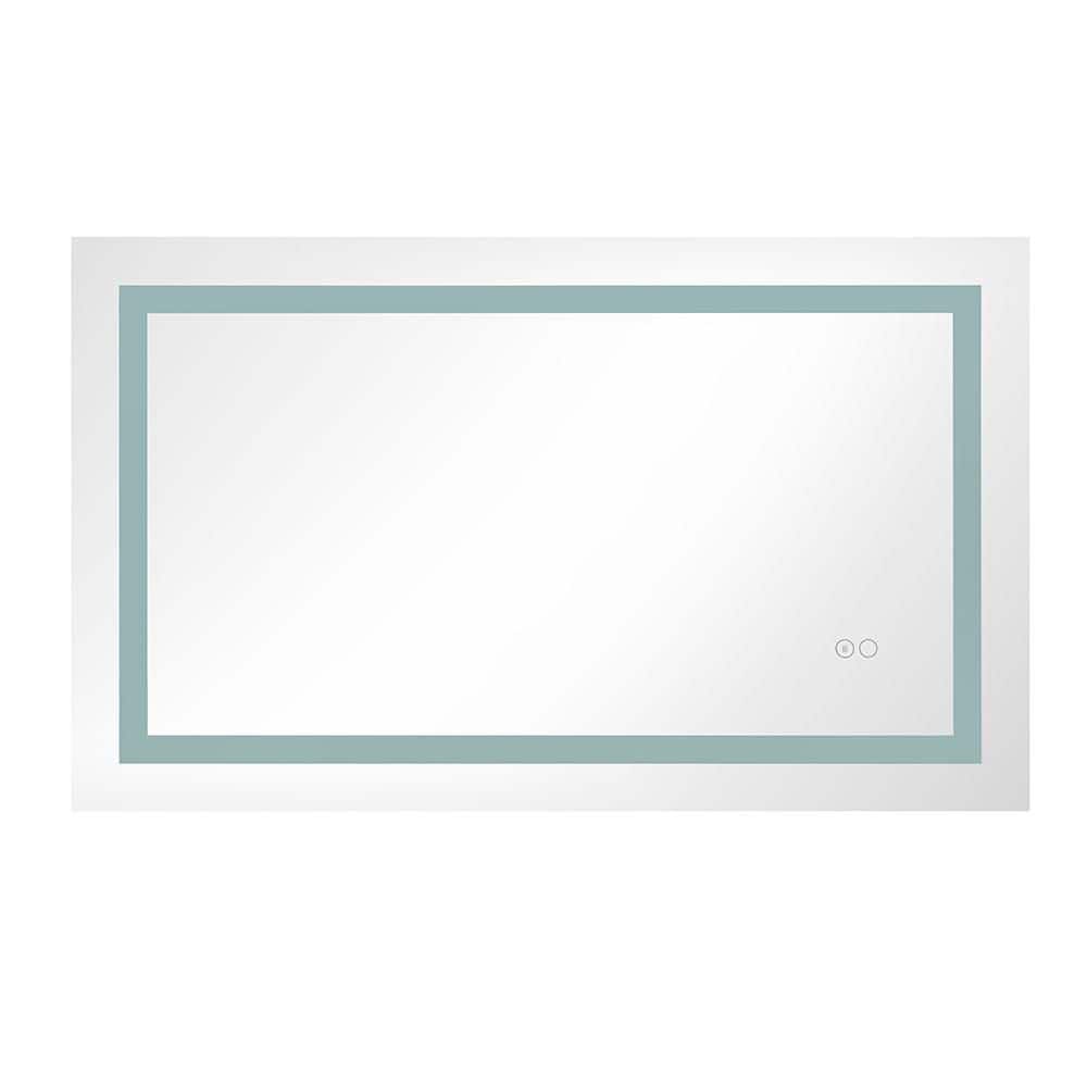 36 in. W x 24 in. H Rectangle Frameless Mirror Wall Mirror Vanity Mirror