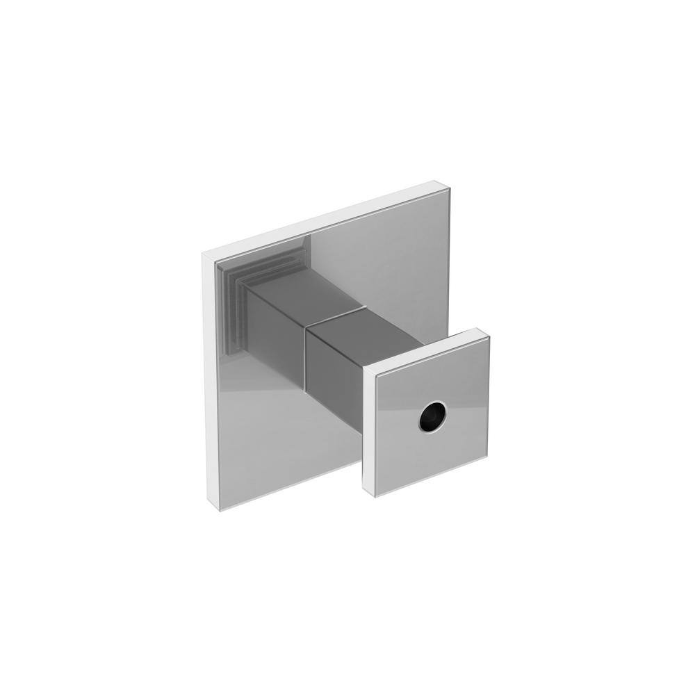 Polished Chrome Square Cabinet Knob with Mounting Hardware