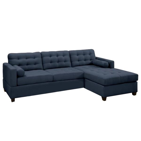 Novogratz chapman sectional sofa on sale with chrome legs