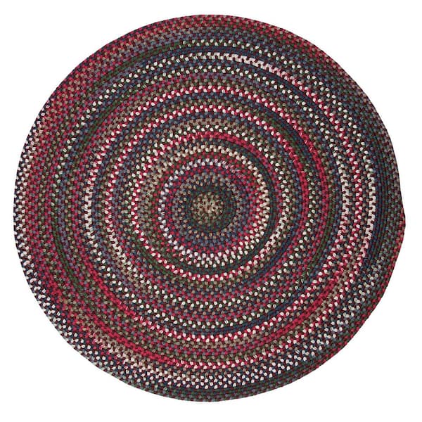 Home Decorators Collection Mayberry Rosewood Multi 10 ft. x 10 ft. Braided Round Area Rug