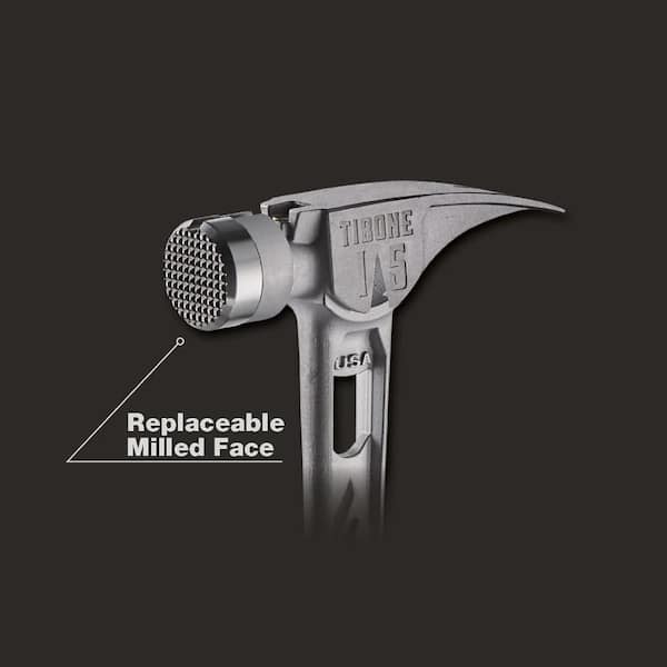 Stiletto - 15 oz. TiBone Milled Face with Curved Handle