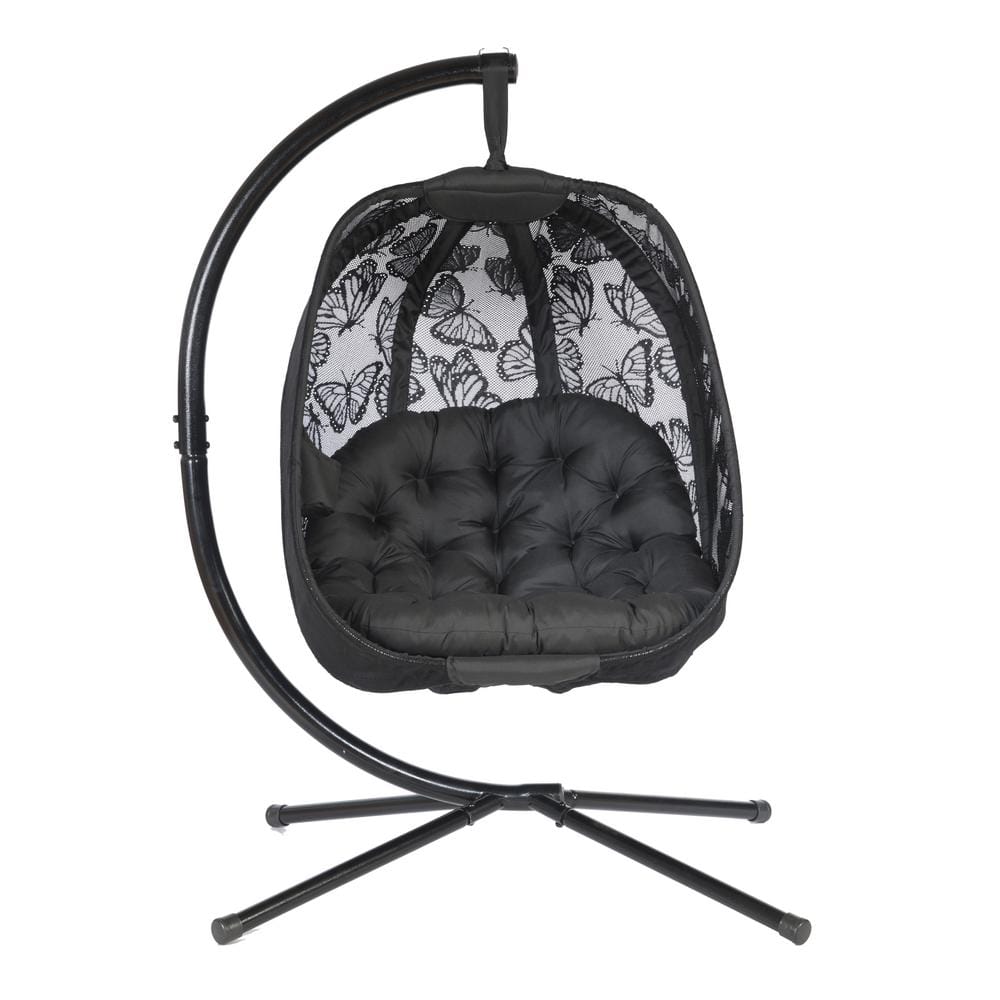 hamachan_dayo　0403 ITOPFOX Egg Swing Chair with Stand; 300 lbs. Capacity; With