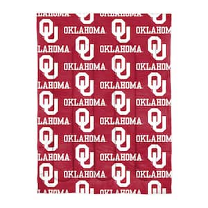 4-Piece Multi Colored Oklahoma Sooners Twin Size Polyester Bed in a Bag Set