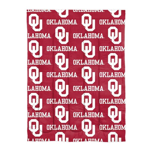 THE NORTHWEST GROUP 4-Piece Multi Colored Oklahoma Sooners Twin Size Polyester Bed in a Bag Set