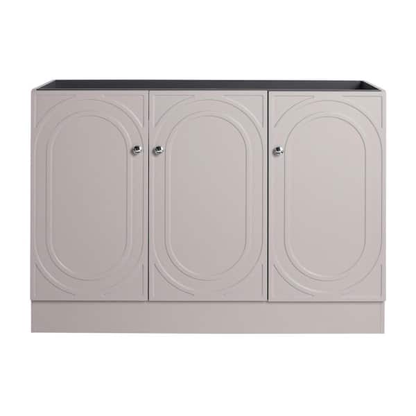 46.88 in. Bath Vanity Cabinet without Top in Khaki Unassembled