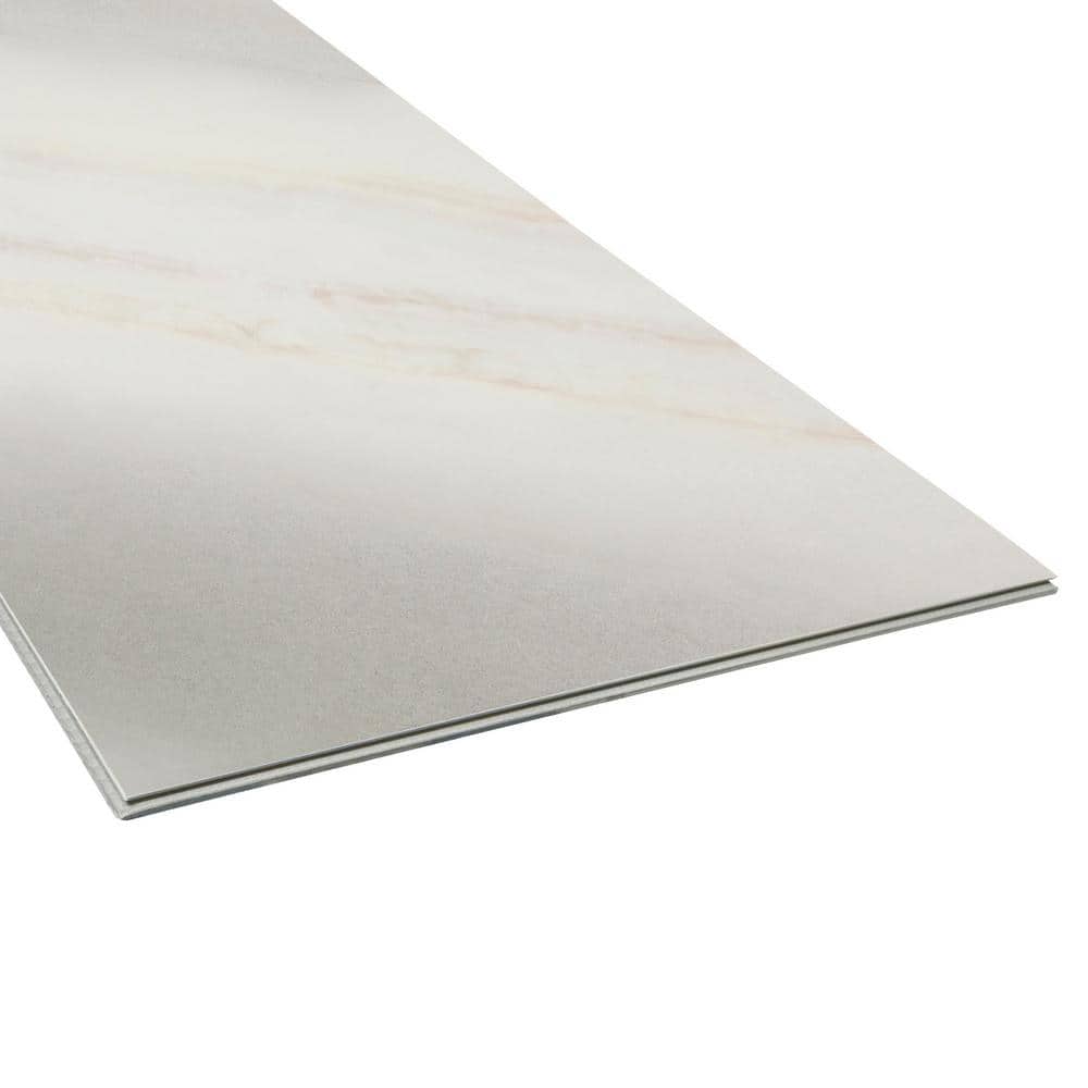 Silver Mink Marble 16'' x 16'' Waterproof Vinyl Tile Flooring