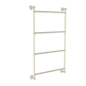 Carolina 24 in. 4-Tier Ladder Towel Rack Bar in Polished Nickel