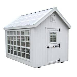 Colonial Gable 8 ft. x 12 ft. Wood Greenhouse DIY Kit with Floor