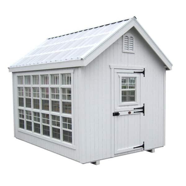 Little Cottage Co Colonial Gable 8 Ft X 8 Ft Wood Greenhouse Diy Kit Without Floor 8x8 Lcg Wpnk The Home Depot