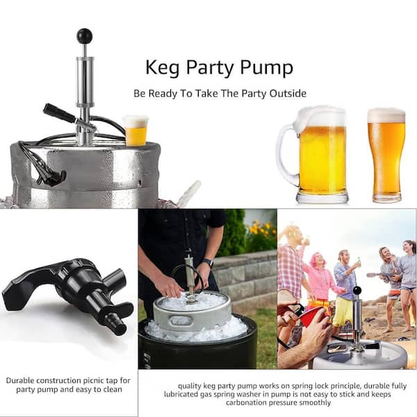 Set of Twelve Kegco LKP42D Beer Picnic Pump Keg Taps Hand Pumping - 4