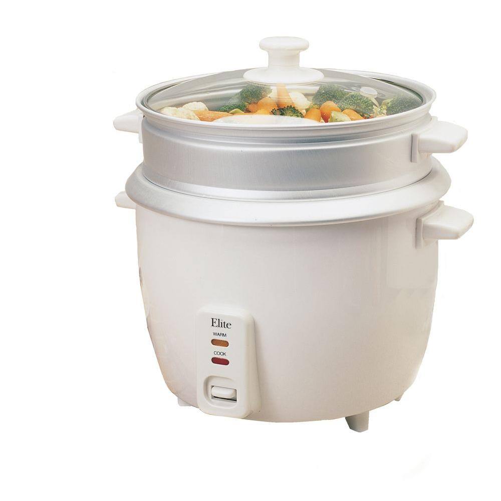 Elite 8-Cup Rice Cooker ERC008ST - The Home Depot