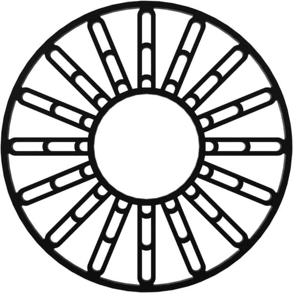 Ekena Millwork 28 in. O.D. x 4 in. I.D. x 3/4 in. P Hale Architectural Grade PVC Pierced Ceiling Medallion