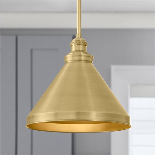 Set of 2 Gold Satin Brass Wire Easy Fit Ceiling Light Shade Pendant Lightshade 