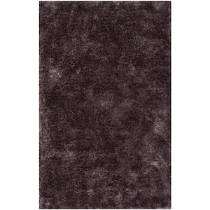 South Beach Shag Lavender 5 ft. x 8 ft. Solid Area Rug