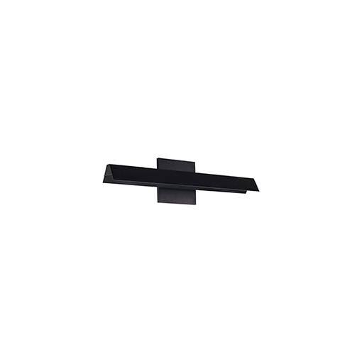 Galleria Sleek Black LED Dimmable Wall Sconce 15"