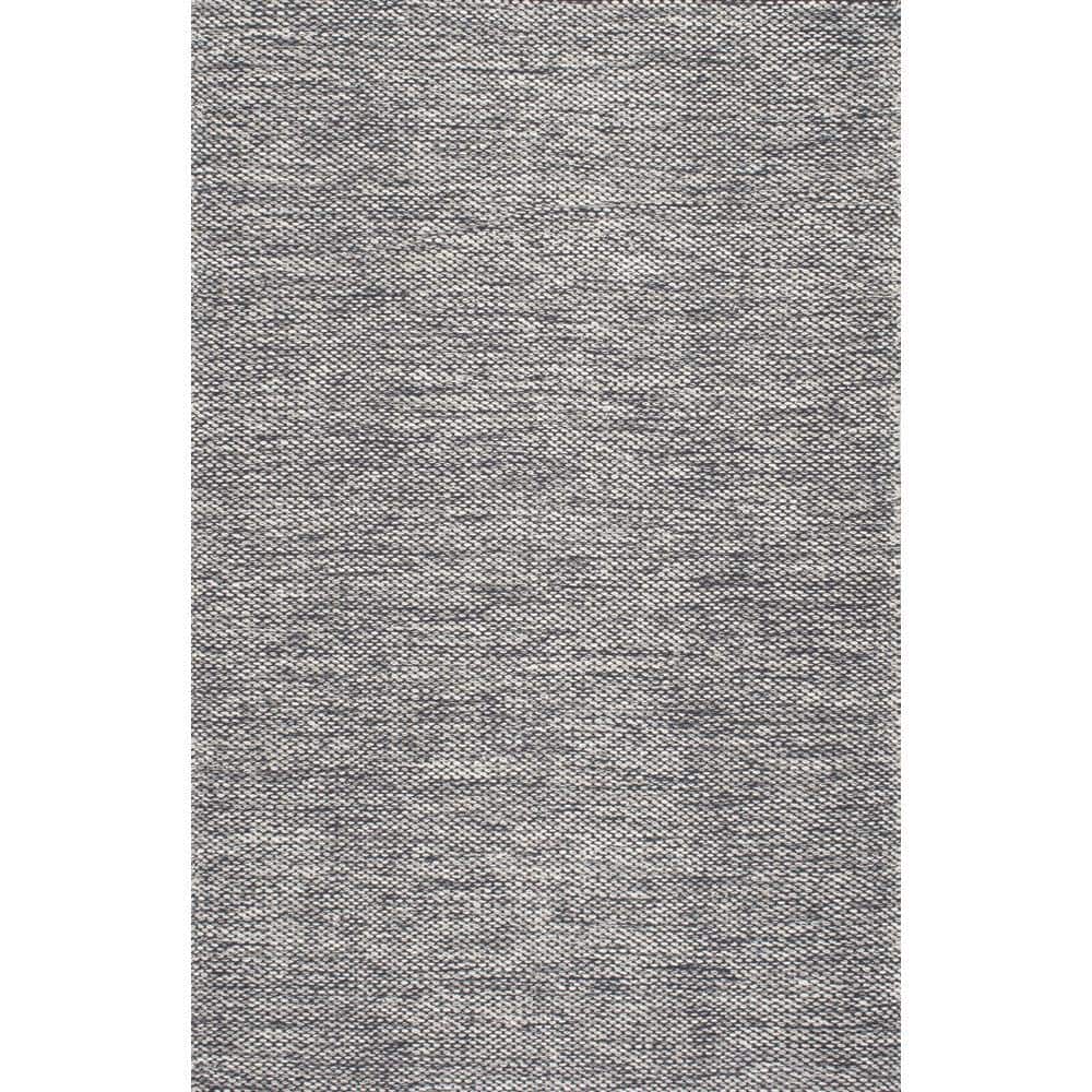 Gray 6' x 9' Handmade Cotton Flat Woven Area Rug