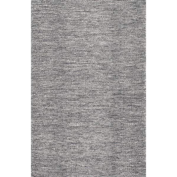 nuLOOM Wisniewski Solid Gray 6 ft. x 9 ft. Area Rug