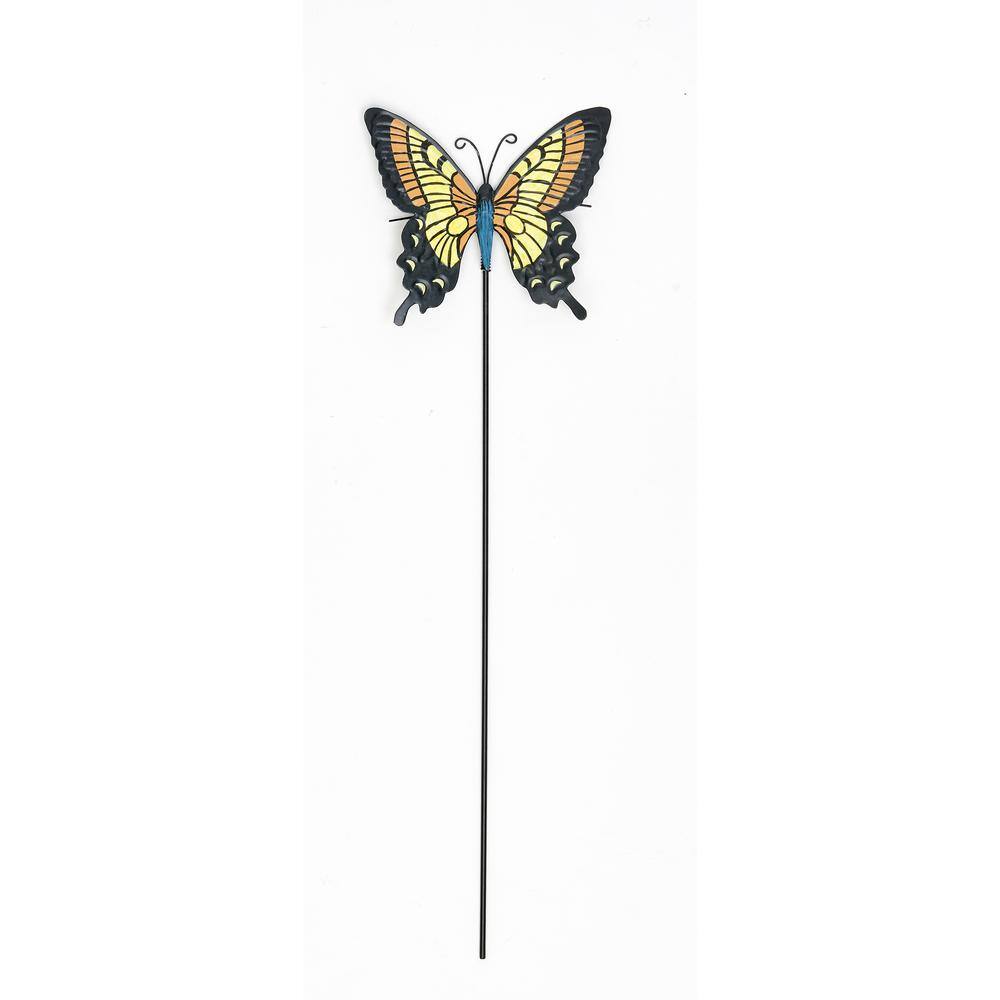 21 In Metal Butterfly Garden Stake Yellow Set Of 3 8355A The Home 21-in-metal-butterfly-garden-stake-yellow-set-of-3-8355a-the-home