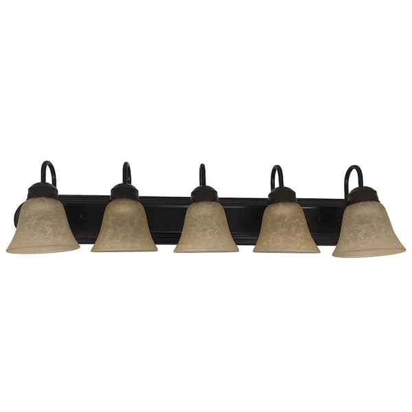 Unbranded Louis 7.5 in. 5-Light Tea Stained Vanity Light