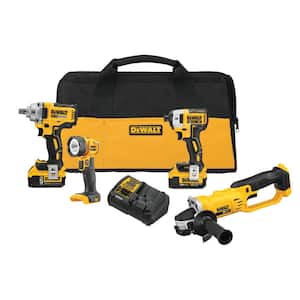 20-Volt MAX Cordless Combo Kit (4-Tool) with (2) 20-Volt 5.0Ah Batteries & Charger