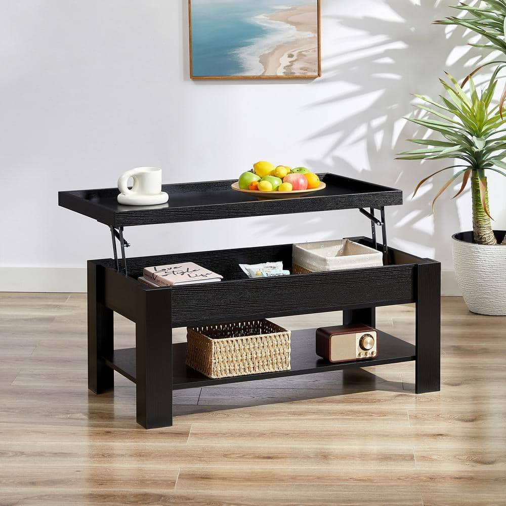 2 Way Lift Top Coffee outlets Table with Storage and Top Sliding Drawer, 40 inch Retro C