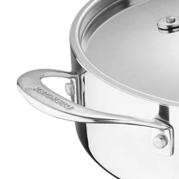 Stainless Steel Fry Pan - Round - Silver - 1 Count Box