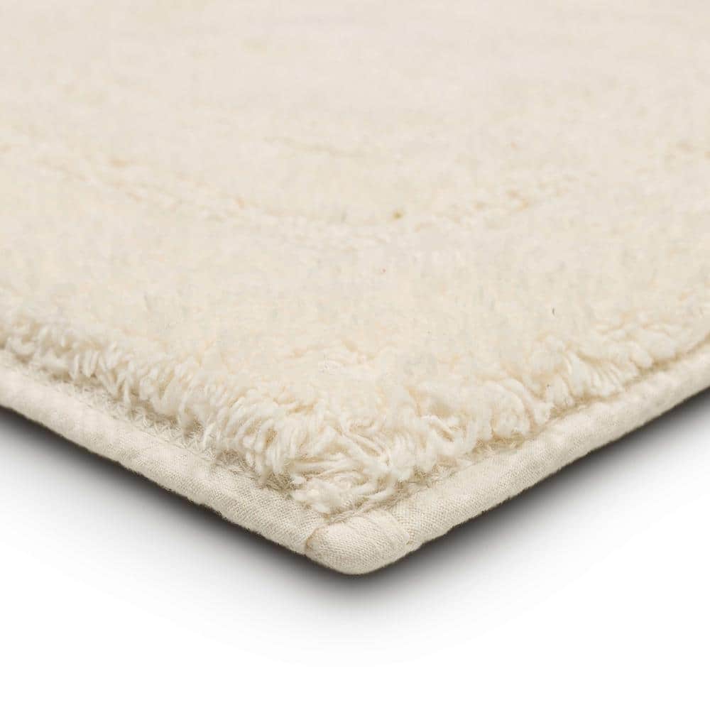 Reversible Natural Cotton Bath Mat 1' 9" x 2' 10"