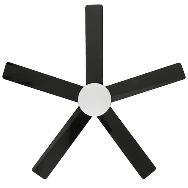 Merwry 52 in. Integrated LED Indoor Brushed Nickel Ceiling Fan with Light Kit Works with Google Assistant and Alexa