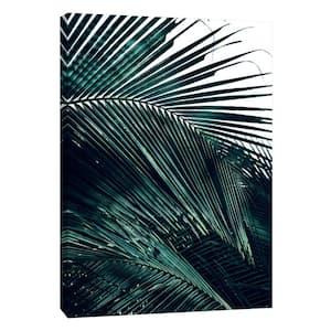 12.in x 10.in ''Contemporary Palm Leaves 2'' Printed Canvas Wall Art