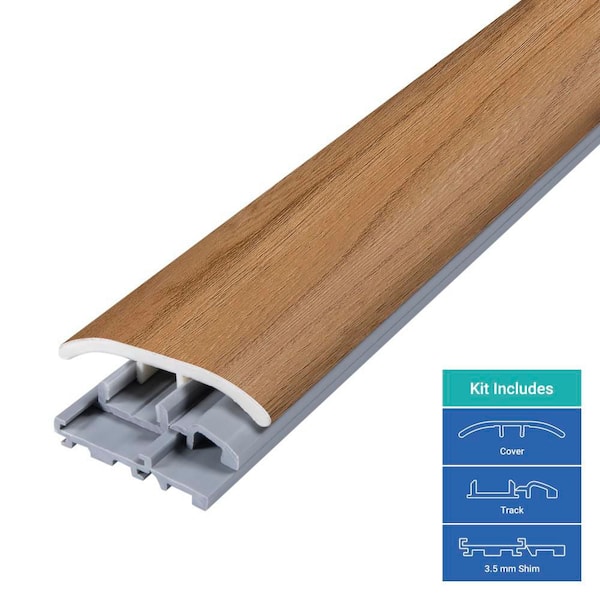 Clermont 0.31 in. T x 2 in. W x 78.7 in. L Vinyl 4-in-1 Molding