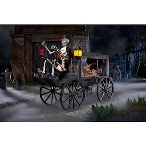 5 ft. Animated LED Hearse