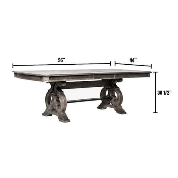 William's Home Furnishing Arcadia Rustic Natural Tone Dining Table