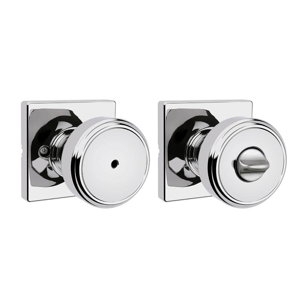 Maven Polished Chrome Square Bed/Bath Door Knob price history on PriceWatchPro