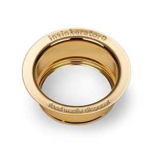Kitchen Sink Flange in French Gold for InSinkErator Garbage Disposal
