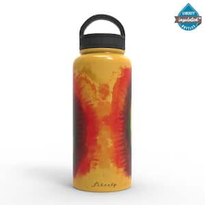 32 oz. TieSpiral Dijon Insulated Stainless Steel Water Bottle with D-Ring Lid