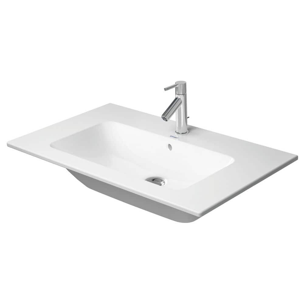 Duravit 19.25 in. W x 32.63 in. D Ceramic Vanity Top in White