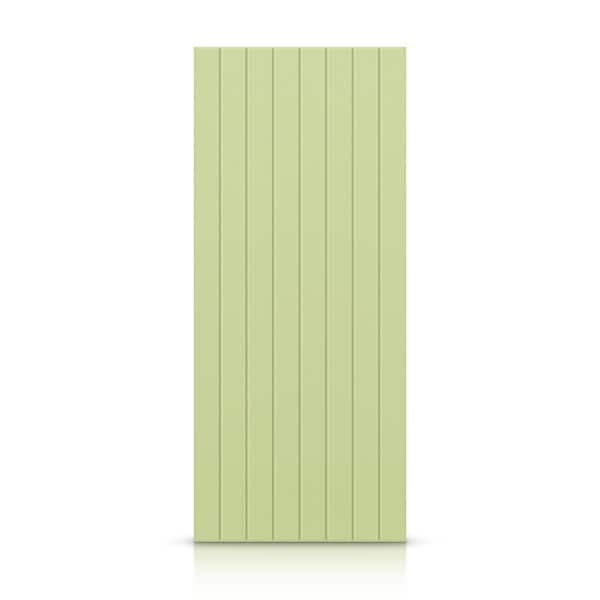 CALHOME 42 in. x 80 in. Hollow Core Sage Green Stained Composite MDF Interior Door Slab