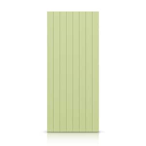 36 in. x 84 in. Hollow Core Sage Green Stained Composite MDF Interior Door Slab