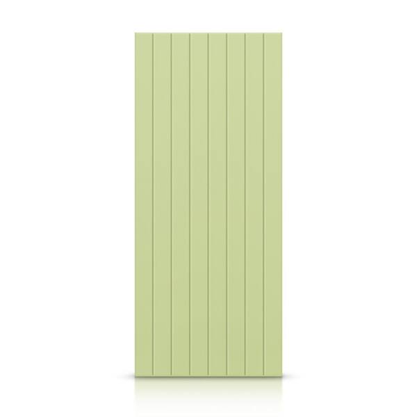 CALHOME 36 in. x 84 in. Hollow Core Sage Green Painted Composite MDF Interior Door Slab