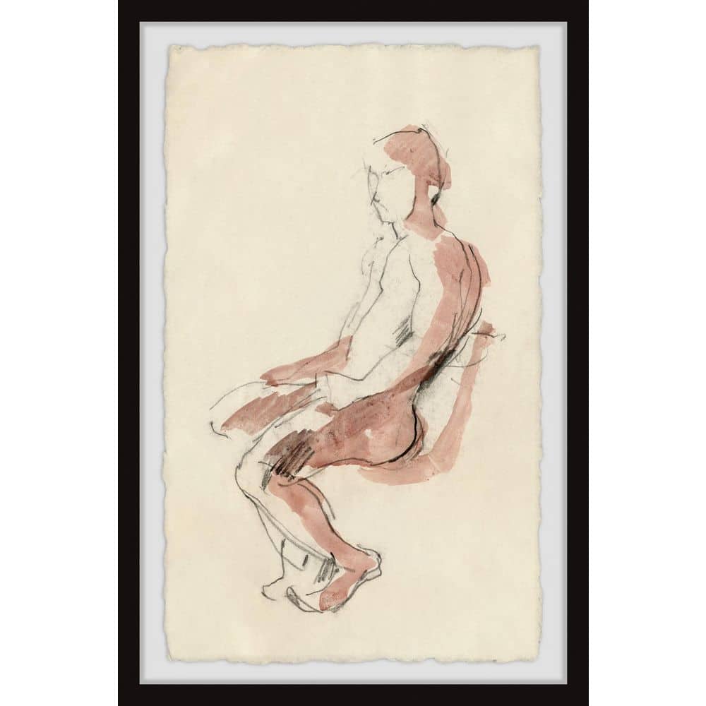 Take the Risk by Marmont Hill Framed People Art Print 30 in. x 20 in.