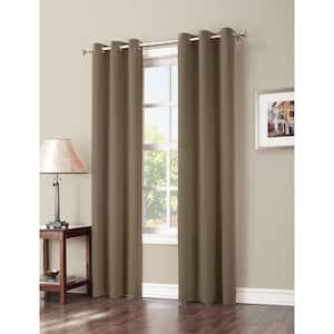 Barley Woven Thermal Blackout Curtain - 40 in. W x 63 in. L