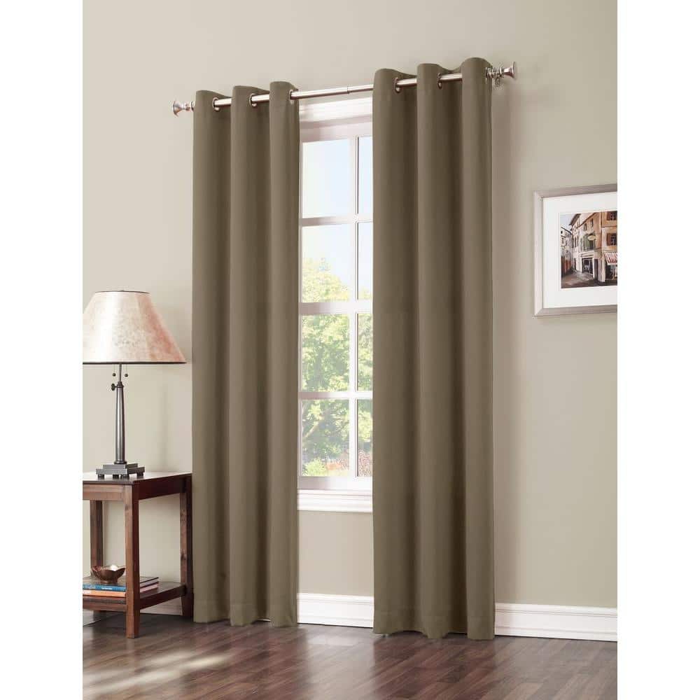 Barley Blackout Energy-Saving Grommet Curtain Panel 40" x 95"